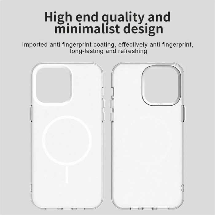 For iPhone 14 Pro Max Case Candy Color PC + TPU + PET Phone Cover Compatible with MagSafe - White - 4