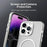 For iPhone 14 Pro Max Case Candy Color PC + TPU + PET Phone Cover Compatible with MagSafe - White - 7