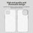 For iPhone 13 Case Candy Color PC + TPU + PET Phone Cover Compatible with MagSafe - White - 4