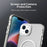 For iPhone 13 Case Candy Color PC + TPU + PET Phone Cover Compatible with MagSafe - White - 7