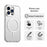 For iPhone 13 Pro Max Case Candy Color PC + TPU + PET Phone Cover Compatible with MagSafe - White - 6
