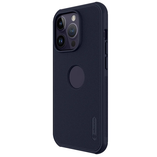 NILLKIN Super Frosted Shield Pro Protective Phone Case for iPhone 14 Pro, Hard PC Matte Anti-drop Phone Cover (Hollow-out Design for Logo) - Dark Purple - 2