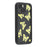 For iPhone 14 Plus Case Butterfly Print TPU Shockproof Phone Back Cover - Yellow - 1
