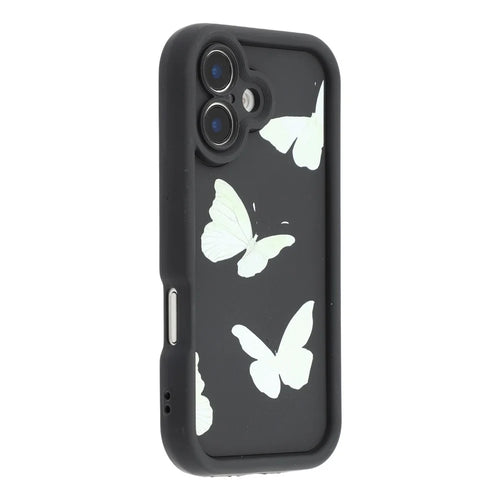 For iPhone 17 Case Butterfly Print TPU Shockproof Phone Back Cover - Green - 1