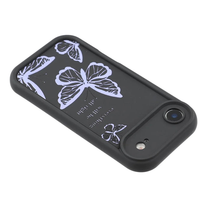 For iPhone Air Case Butterfly Print TPU Shockproof Phone Back Cover - Purple - 5