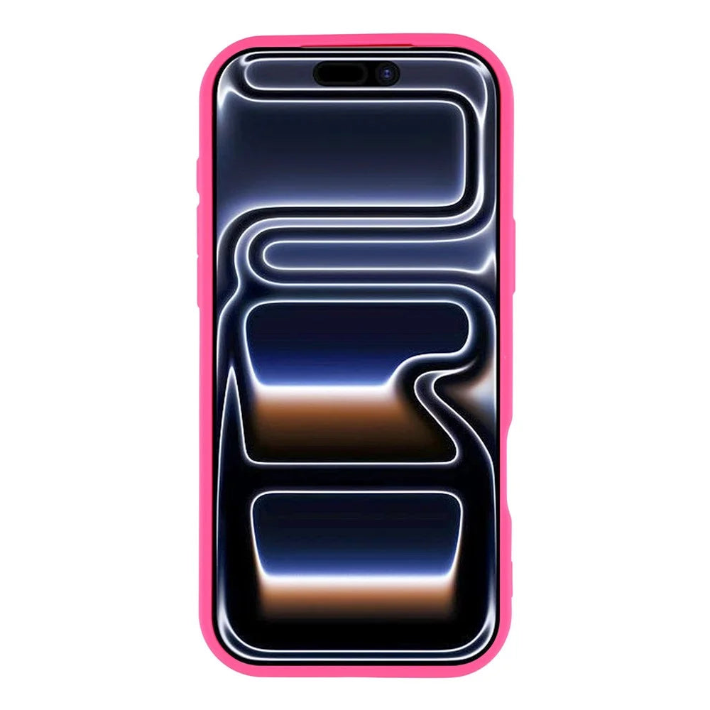 For iPhone 17 Pro Case Heart Pattern TPU Phone Cover with Stepped Edge - Rose - 2