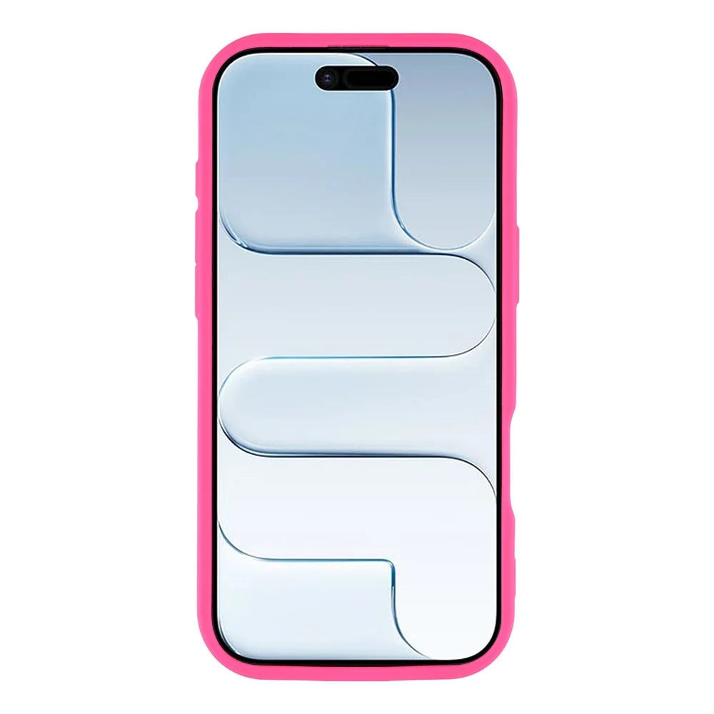 For iPhone Air Case Heart Pattern TPU Phone Cover with Stepped Edge - Rose - 2