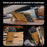 For iPhone 17 Pro Max Case Compatible with MagSafe with Folded Kickstand PC Silicone Leather Phone Back Cover - Brown - 3