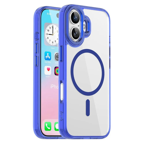 For iPhone 17 Case Compatible with MagSafe TPU+PC Transparent Phone Cover - Sapphire - 1