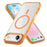 For iPhone Air Case Compatible with MagSafe TPU + PC Transparent Phone Cover - Transparent Orange - 2