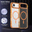 For iPhone Air Case Compatible with MagSafe TPU + PC Transparent Phone Cover - Transparent Orange - 3
