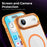 For iPhone Air Case Compatible with MagSafe TPU + PC Transparent Phone Cover - Transparent Orange - 7