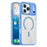 For iPhone 17 Pro Max Case Compatible with MagSafe TPU+PC Transparent Phone Cover - Blue - 1