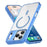 For iPhone 17 Pro Max Case Compatible with MagSafe TPU+PC Transparent Phone Cover - Blue - 2