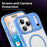 For iPhone 17 Pro Max Case Compatible with MagSafe TPU+PC Transparent Phone Cover - Blue - 7