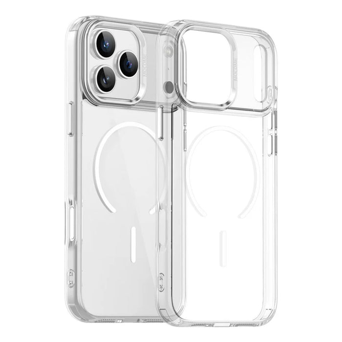 For iPhone 17 Pro Magnetic Case Compatible with MagSafe TPU PC Clear Phone Cover - Transparent - 2