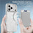 For iPhone 17 Pro Magnetic Case Compatible with MagSafe TPU + PC Phone Cover with Card Bag - Transparent - 4