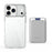 For iPhone 17 Pro Max Magnetic Case Compatible with MagSafe TPU + PC Phone Cover with Card Bag - Transparent - 2