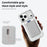 For iPhone 17 Pro Max Magnetic Case Compatible with MagSafe TPU + PC Phone Cover with Card Bag - Transparent - 3