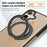 For iPhone 17 Case with Ring Kickstand Compatible with MagSafe PU Leather Back Cover - Desert Gold - 5