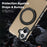 For iPhone 17 Case with Ring Kickstand Compatible with MagSafe PU Leather Back Cover - Desert Gold - 7