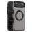 For iPhone Air Case with Ring Kickstand Compatible with MagSafe PU Leather Back Cover - Titanium Grey - 2