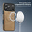 For iPhone 17 Pro Max Case Compatible with MagSafe Leather Back Phone Cover - Desert Gold - 2