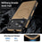 For iPhone 17 Pro Max Case Compatible with MagSafe Leather Back Phone Cover - Desert Gold - 3