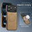 For iPhone 17 Pro Max Case Compatible with MagSafe Leather Back Phone Cover - Desert Gold - 7