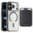 For iPhone 17 Pro Case Compatible with MagSafe TPU + PC Mobile Cover with Card Bag - Black - 1