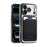 For iPhone 17 Pro Case Compatible with MagSafe TPU + PC Mobile Cover with Card Bag - Black - 2