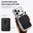 For iPhone 17 Pro Case Compatible with MagSafe TPU + PC Mobile Cover with Card Bag - Black - 3