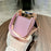 For Samsung Galaxy Z Flip7 5G Case Electroplated Edge Rhinestone Glitter PC Phone Cover with Hand Strap - Rose Gold - 4