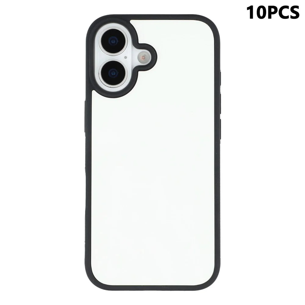 10Pcs / Pack For iPhone 17 Case Shockproof PC+TPU Phone Cover Support Heat Transfer Printing - 1