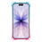 For iPhone 17 Magnetic Case Ring Kickstand TPU + PC Phone Cover - Gradient Blue / Pink - 2