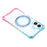 For iPhone 17 Magnetic Case Ring Kickstand TPU + PC Phone Cover - Gradient Blue / Pink - 6
