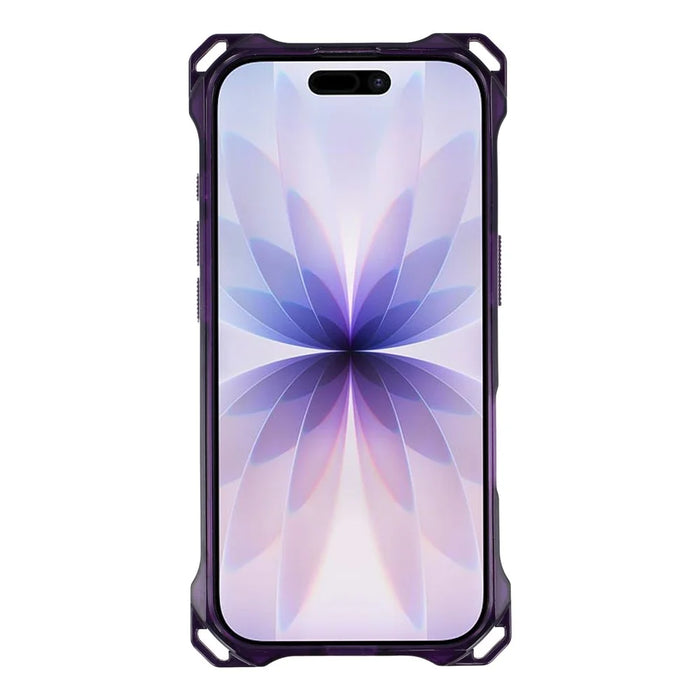 For iPhone 17 Magnetic Case Ring Kickstand TPU + PC Phone Cover with Lanyard - Purple - 4
