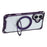 For iPhone 17 Magnetic Case Ring Kickstand TPU + PC Phone Cover with Lanyard - Purple - 5