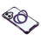 For iPhone 17 Magnetic Case Ring Kickstand TPU + PC Phone Cover with Lanyard - Purple - 6