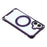 For iPhone 17 Magnetic Case Ring Kickstand TPU + PC Phone Cover with Lanyard - Purple - 7