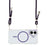 For iPhone 17 Magnetic Case with Lanyard Drop-Proof TPU + PC Phone Back Cover - Purple - 2