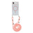 For iPhone Air Magnetic Case with Lanyard Drop-Proof TPU + PC Phone Back Cover - Pink - 1