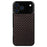 For iPhone 17 Pro Max Case Case Twill Texture Aramid Fiber + TPU Shockproof Phone Cover - Red - 1