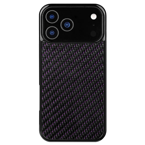 For iPhone 17 Pro Case Case Twill Texture Aramid Fiber + TPU Shockproof Phone Cover - Purple - 1