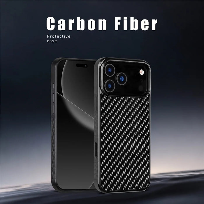 For iPhone 17 Pro Case Case Twill Texture Aramid Fiber + TPU Shockproof Phone Cover - Purple - 4