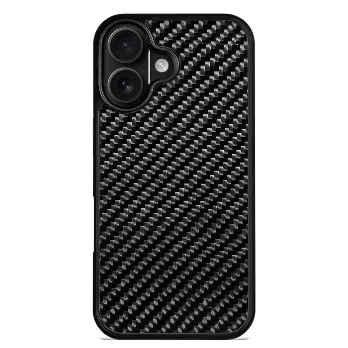For iPhone 17 Case Case Twill Texture Aramid Fiber + TPU Shockproof Phone Cover - Black - 1