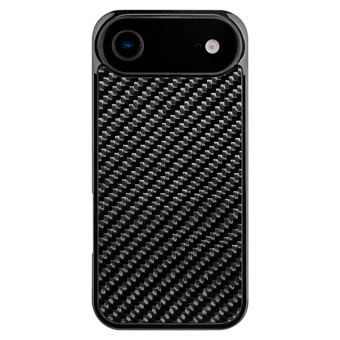 For iPhone Air Case Case Twill Texture Aramid Fiber + TPU Shockproof Phone Cover - Black - 1