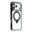 JAUCASE For iPhone 17 Pro Max Case Rotating Kickstand TPU + PC Clear Phone Back Cover - Transparent Black - 1