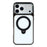 JAUCASE For iPhone 17 Pro Max Case Rotating Kickstand TPU + PC Clear Phone Back Cover - Transparent Black - 3