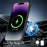 For iPhone 16 Pro Case Compatible with MagSafe Aramid Fiber TPU Phone Cover with Metal Lens Frame - Purple - 2